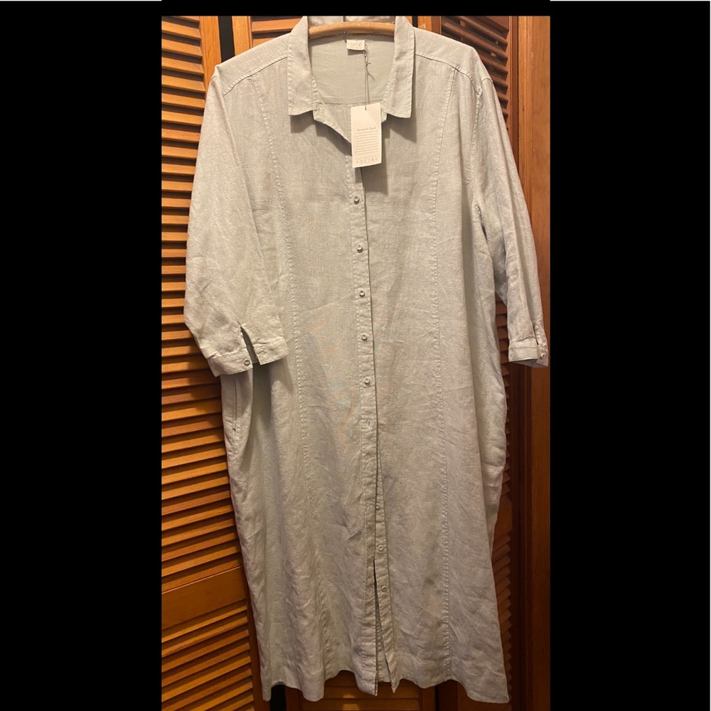 Beautiful Poetry Linen Dress NWT